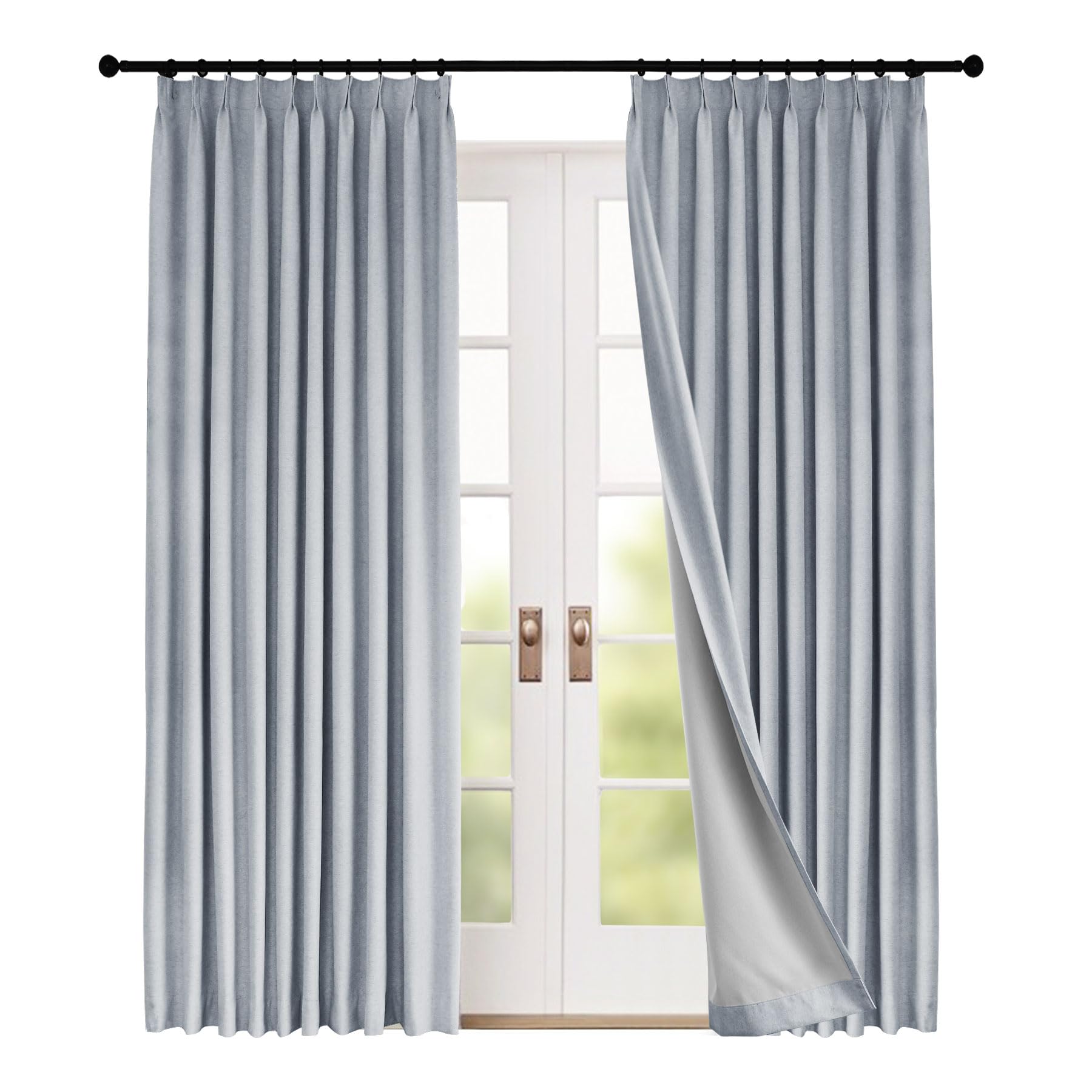Rideau de chambre occultant en chenille thermique pour réguler la chaleur du salon