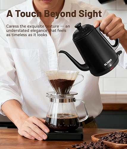 Miniatura 4 de Gooseneck Electric Kettle, 1L Water Boiler, Pour Over Coffee & Tea, 1000W Fast Heating, Stainless Steel, Auto Shut-Off & Boil-Dry Protection,