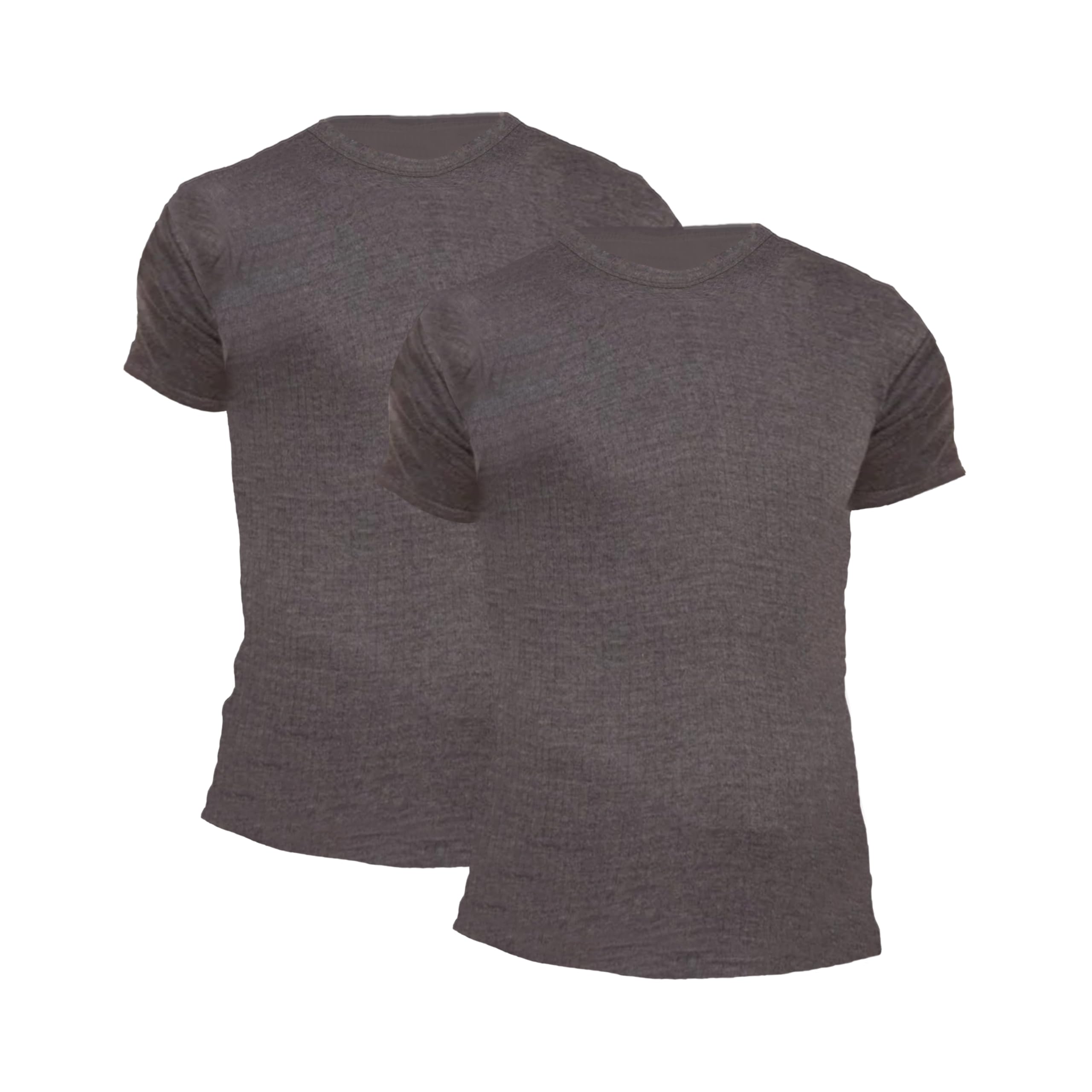 Octave Men's Charcoal Octave® Thermal Short Sleeve(Pack Of1,2,3,6,12) (Uk, Alpha, L, Regular, Regular, 2 Pack)