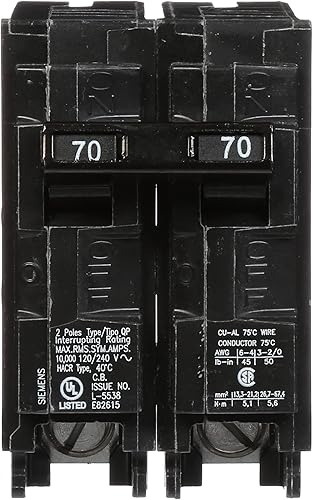 Miniatura 6 de S-16 240V 66A 16KW Carcasa de acero inoxidable 7.2" por 11" por 3" 12"CPT 36' AWG#8 Calentador de agua eléctrico, 7.5 lb y SIEMENS Q270 Disyuntor de