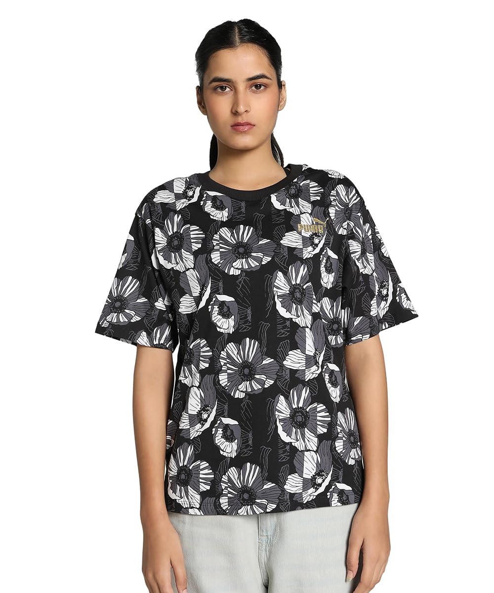 PUMA ESS+ Class Act AOP Tee Puma Black
