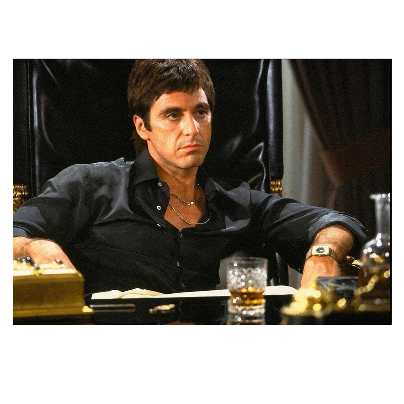 AMAKKFY Scarface Movie Poster Flag 3x5Ft Motivational Vintage Band Thriller Love Scifi Movie Tapestry Every Dog Has Its Day Banner Tony Montana for College Dorm Room Decoration