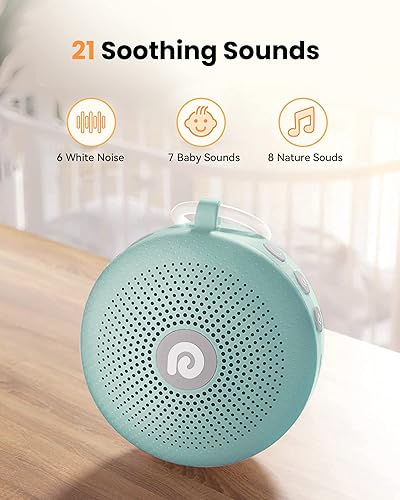 Miniatura 3 de Dreamegg - Máquina de terapia de sonido portátil, con batería potente, 21 sonidos relajantes, cancelación del ruido, para hogar, oficina, viajes,