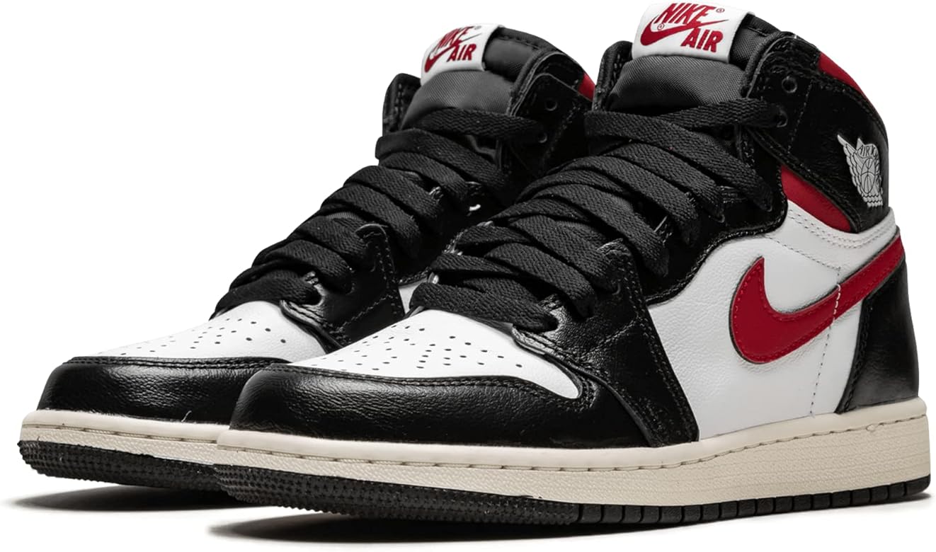 Jordan Air 1 Retro High Og Gs (Black/Gym Red-White Sail, Black/Gym