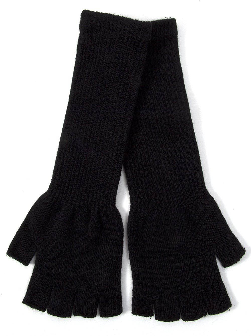 Gravity Threads Long 11" Knit Warm Fingerless Gloves
