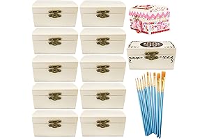 Unfinished Treasure Chest Set of 12
