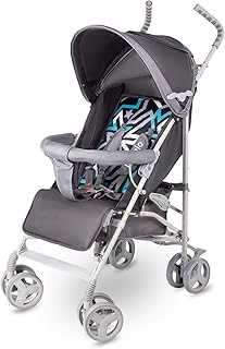 Lionelo LO-ELIA GREY Elia - Cochecito ligero y plegable, color gris, 7,5 kg