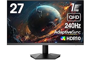 KOORUI 27 inch WQHD Gaming Monitor: 240Hz, 1440p, and 1ms GTG Response Time