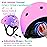ArgoHome Toddler Kids Bike Helmet Set - Adjustable Cycling Helmet with Knee, Elbow Pads & Wrist Guards Sport Protective Gear Little Kid
