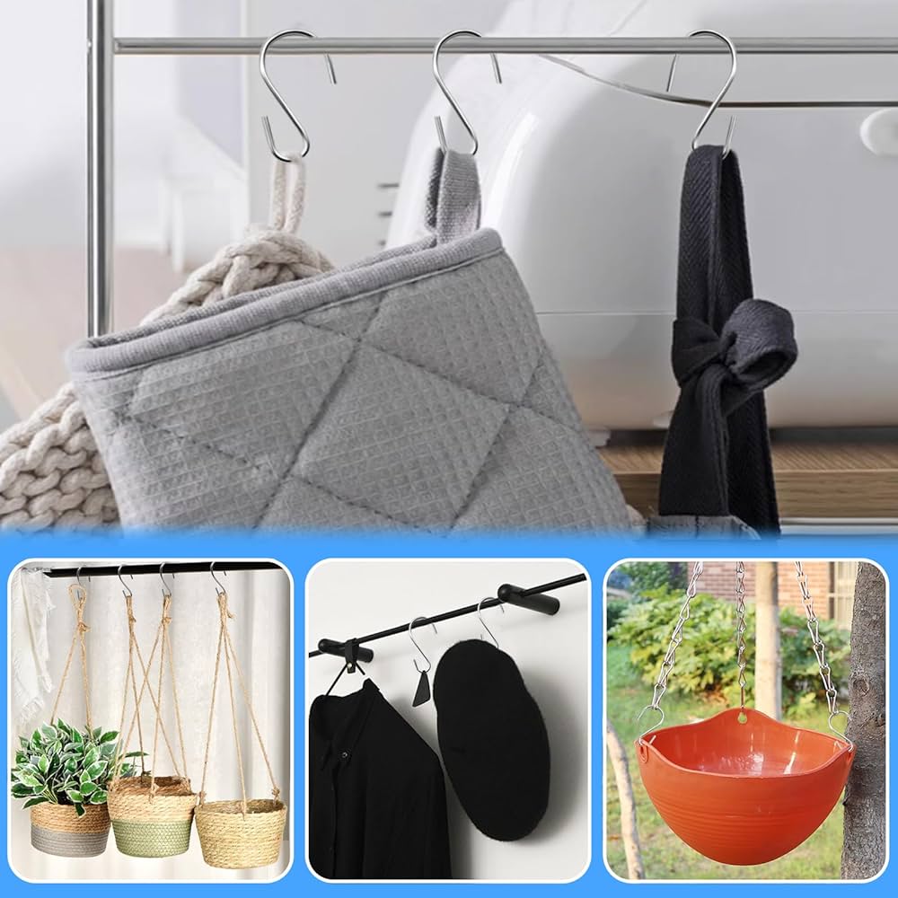 Ｓ字フック 楽天市場】ステンレス製 ズレにくいS字フック大 5個組(SV-6544