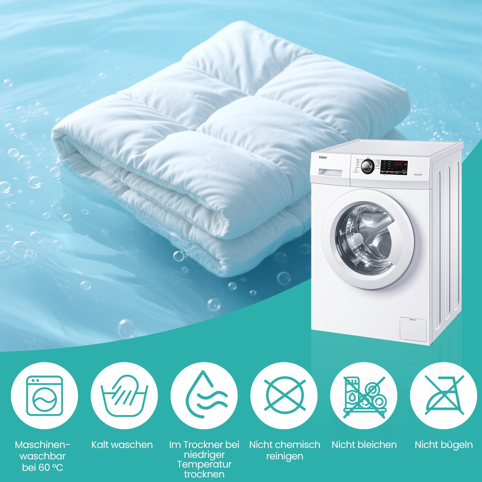 Wowttrelax Coprimaterasso 90 x 190 cm, in fibra di bambù traspirante, sottile, 3 cm, per materassi da 15 a 30 cm, ipoallergenico, lavabile con antiscivolo
