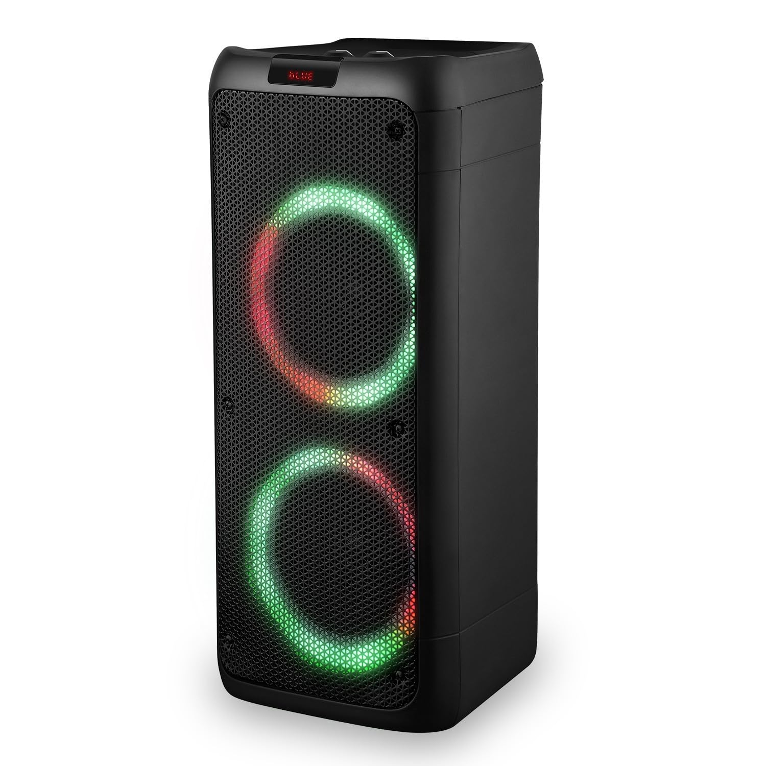 Enceinte Sonorisation - Party Karaoké Sunset 208-600W USB/SD/PC Bluetooth, Micro Filaire, 2X Boomer à LED RVB + Soucoupe Ovni