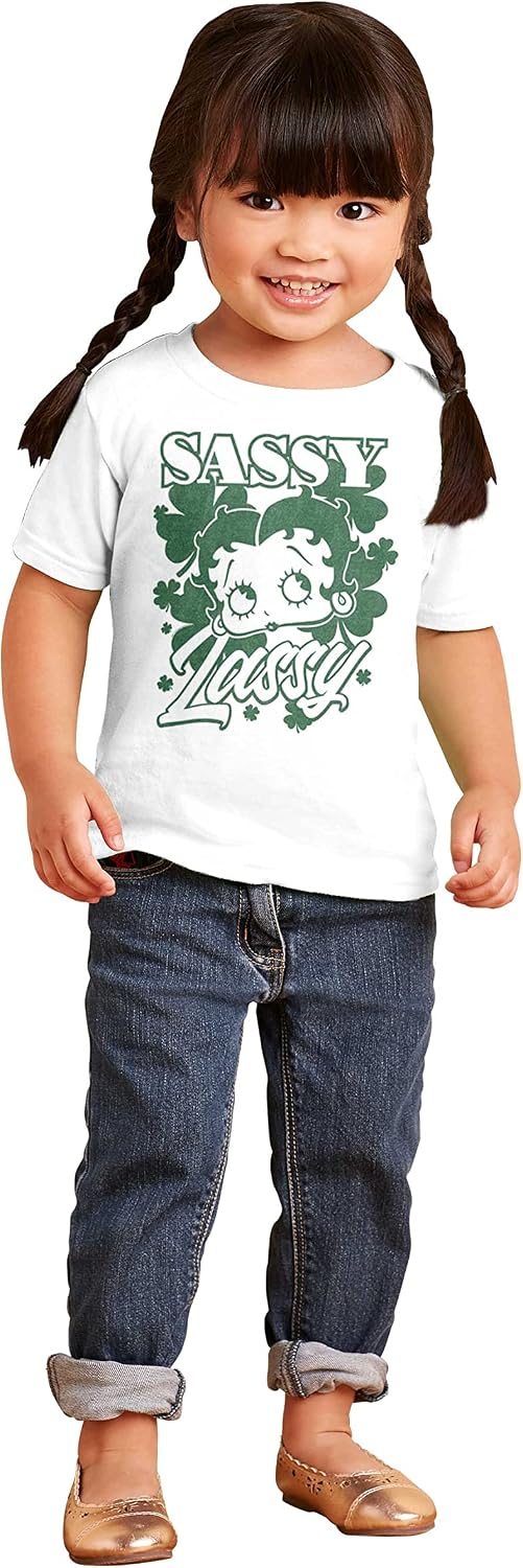 Betty Boop Saint Paddys Sassy Lassy Toddler Boy Girl T Shirt