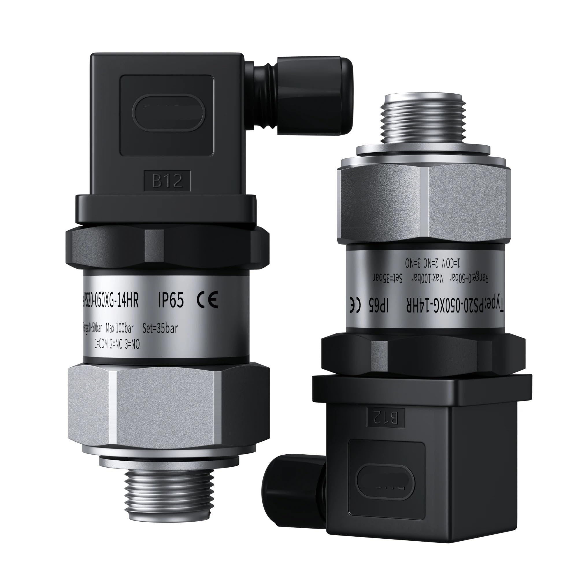 Presostato mecánico regulable con rosca M20-1,5, controlador neumático e hidráulico, 10-100 bar, 20-200 bar, 30-300 bar(10-100bar)