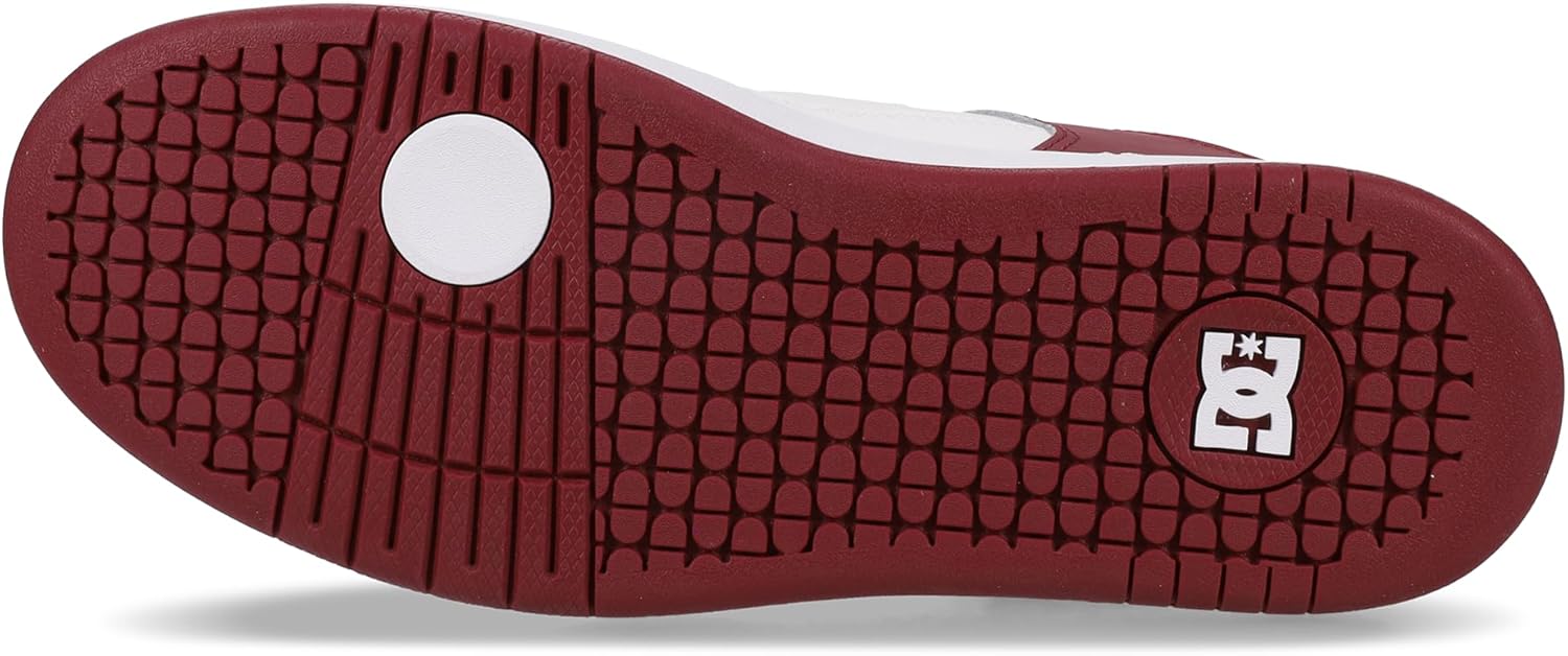 DC Men's Manteca 4 Skate Shoe, White/DEEP RED/Black, 8.5 - Image 4