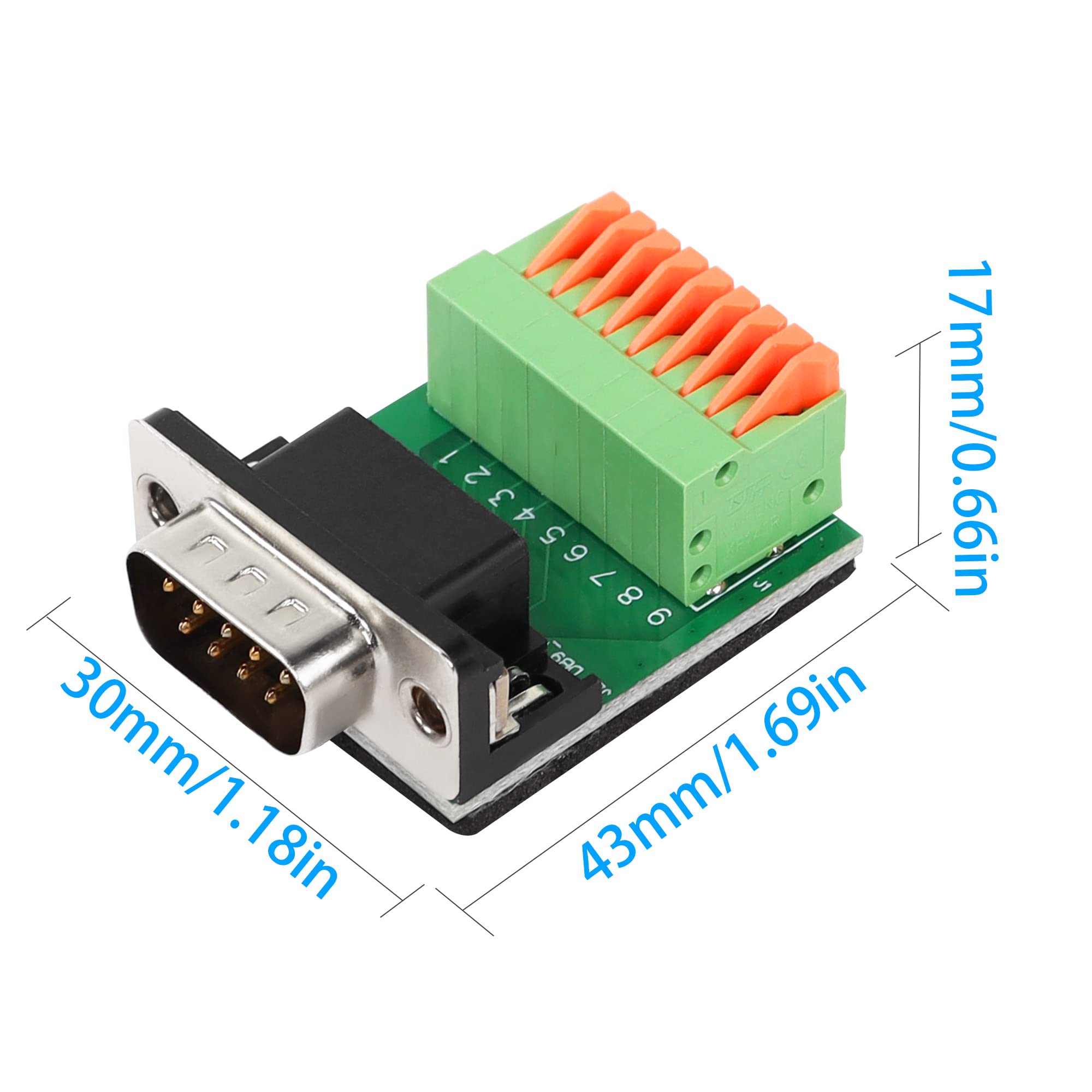 Aazon.co: QIANRENON RS232 DB9 Ale To DB9 Ale Extender Connector Adapter DB 9 Pin Serial
