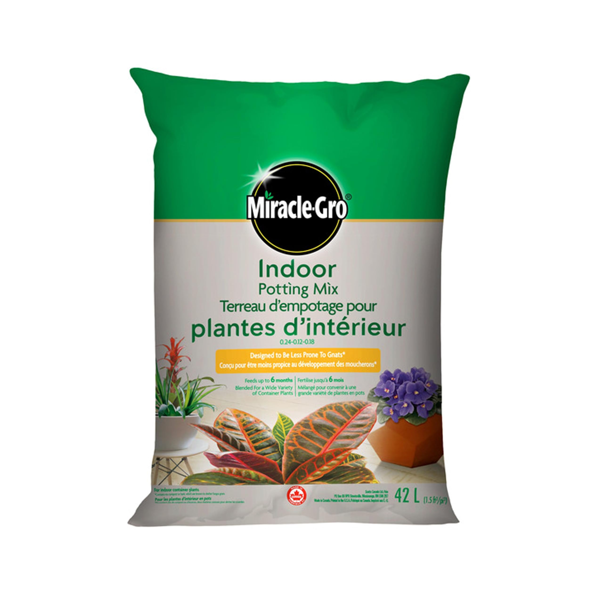Miracle-Gro Indoor Potting Mix – 42L | Nutrient-Rich Soil for Healthy Houseplants