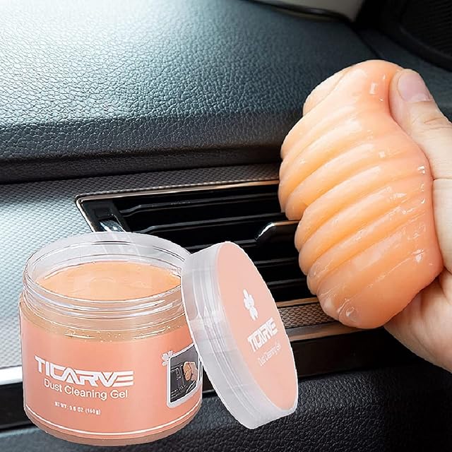 TICARVE Cleaning Gel for Car Cleaning Putty Auto Detailing Gel Car Interior Cleaner Universal Dust Removal Gel Vent Cleaner Keyboard Cleaner for Laptop