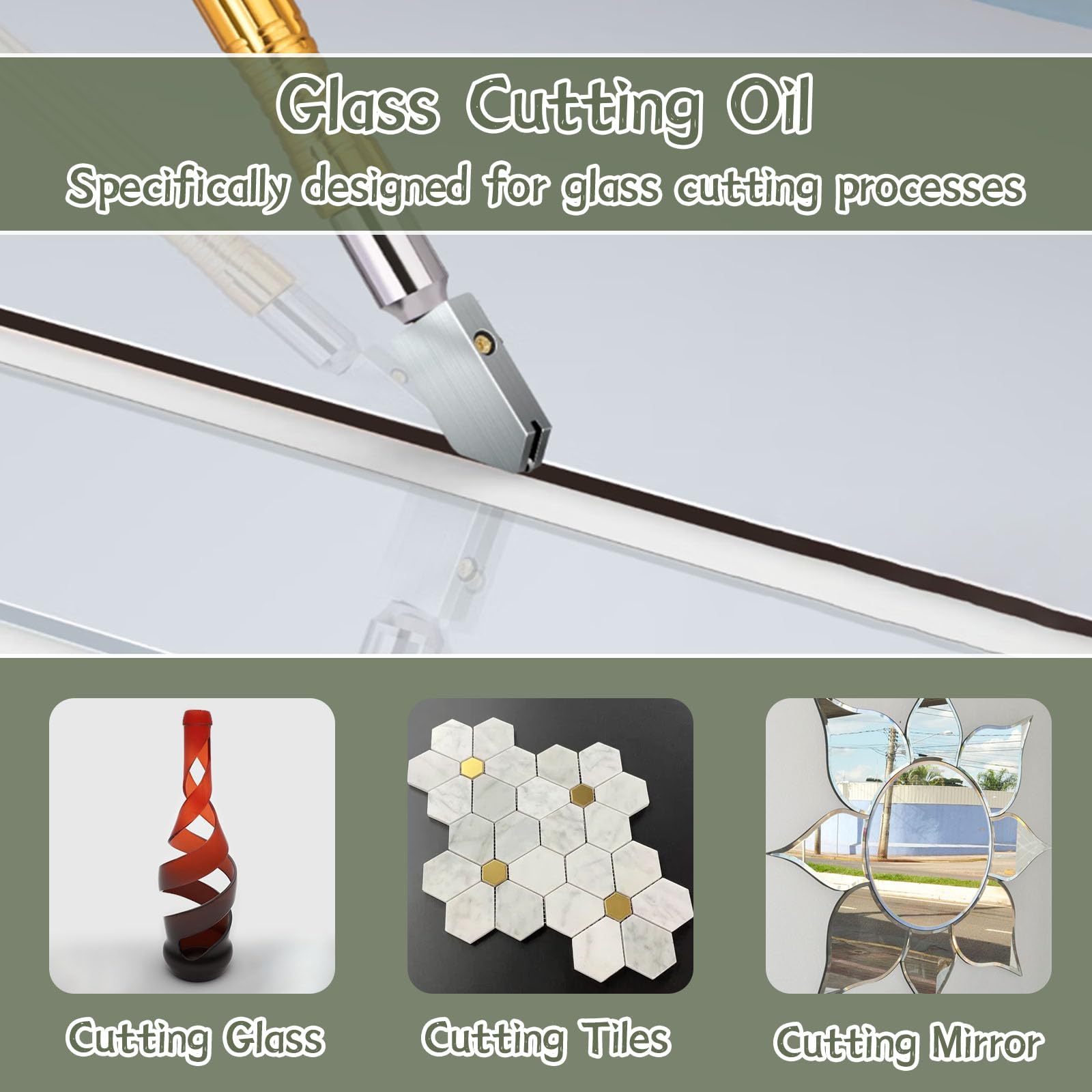 WAN2TLK Glass Cutting Oil 200ml, Suitable for All Glass Cutting Tools Tiles and Mirrors - Image 4