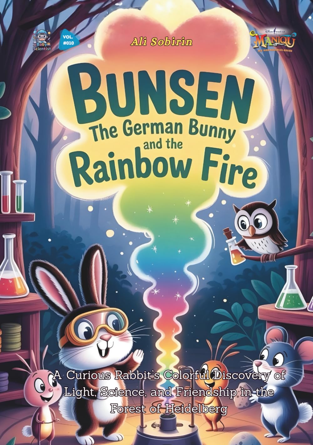 Bunsen the German Bunny and the Rainbow Fire: A Curious Rabbit’s Colorful Discovery of Light, Science, and Friendship in the Forest of Heidelberg (Baby Scientist)