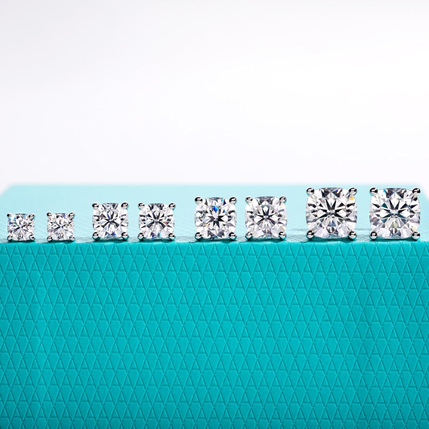 AnuClub 1cttw-6cttw Moissanite Stud Earrings D Color VVS1 926 Sterling Silver Timeless Sparkle Studs Daily Elegance Earrings for Women Wife Her with Certificate - Image 7