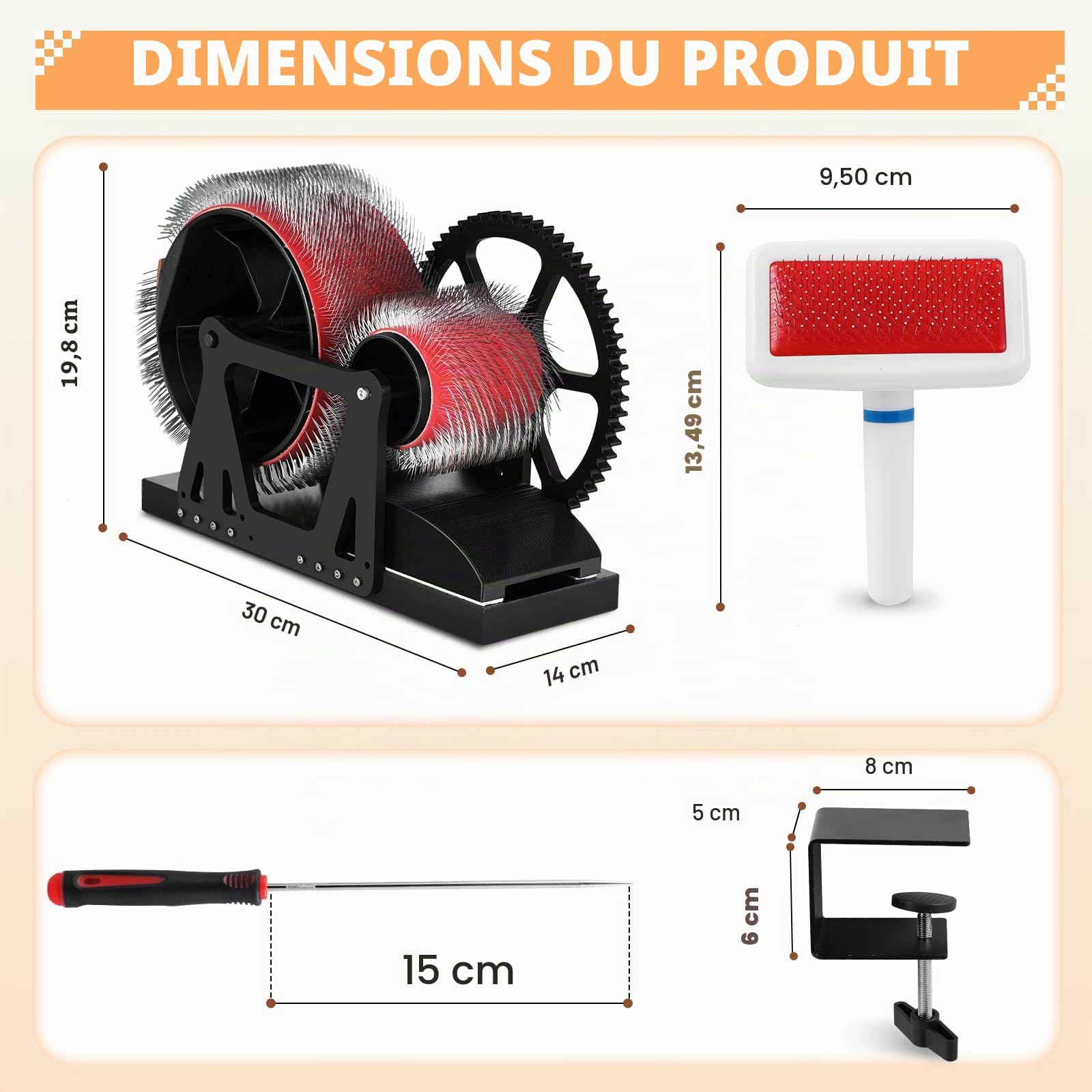 YUCHENGTECH Cardeuse Manuelle pour Laine