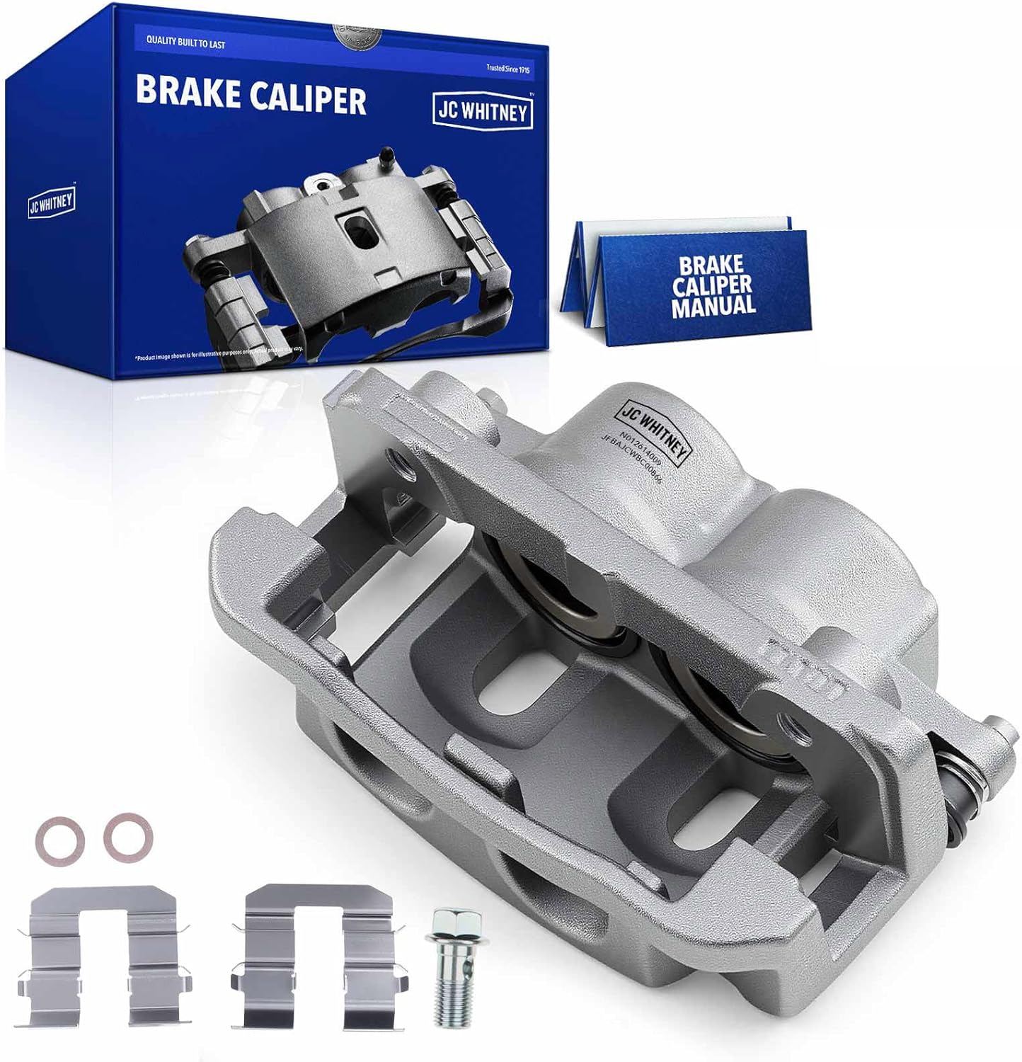 JC Whitney JFBAJCWBC00866 Front Right Brake Caliper Assembly with Bracket - Compatible with Nissan Titan 2004-2007, Armada 2005-2006, Pathfinder Armada 2004, INFINITI QX56 2004-2006