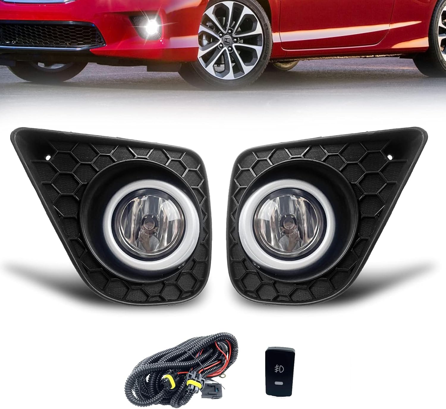 Fog lights for 2013 2014 2015 Honda Accord Coupe 2Dr