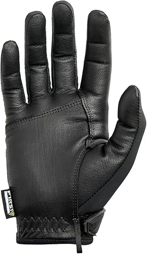 Miniatura 4 de First Tactical Guante ligero de patrulla para hombre  Palma de piel de cabra ajustada con capacidad de pantalla táctil