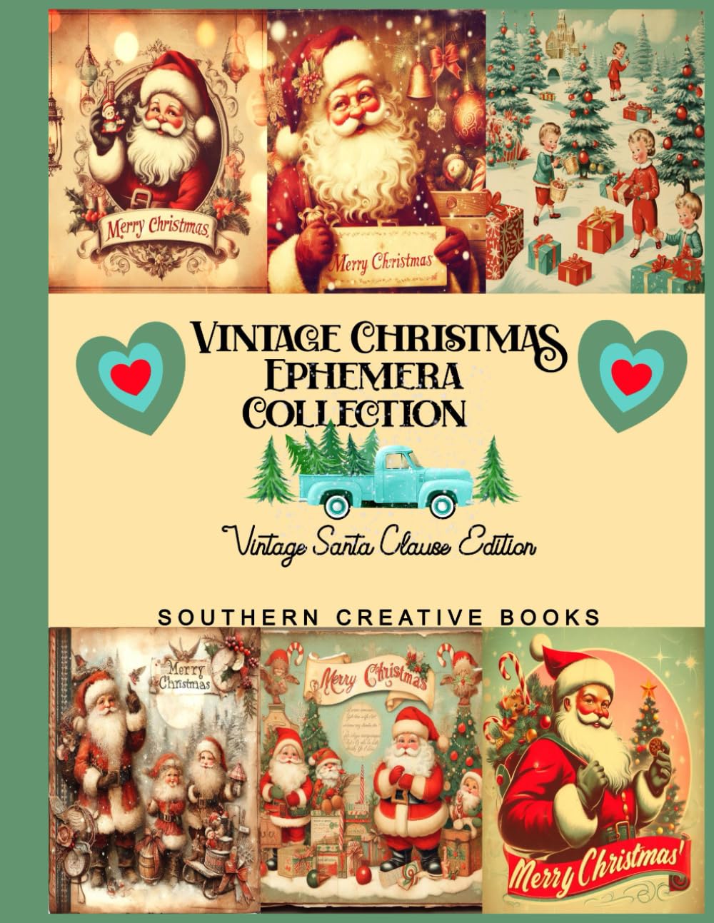 VINTAGE CHRISTMAS EPHEMERA COLLECTION SANTA CLAUSE EDITION A