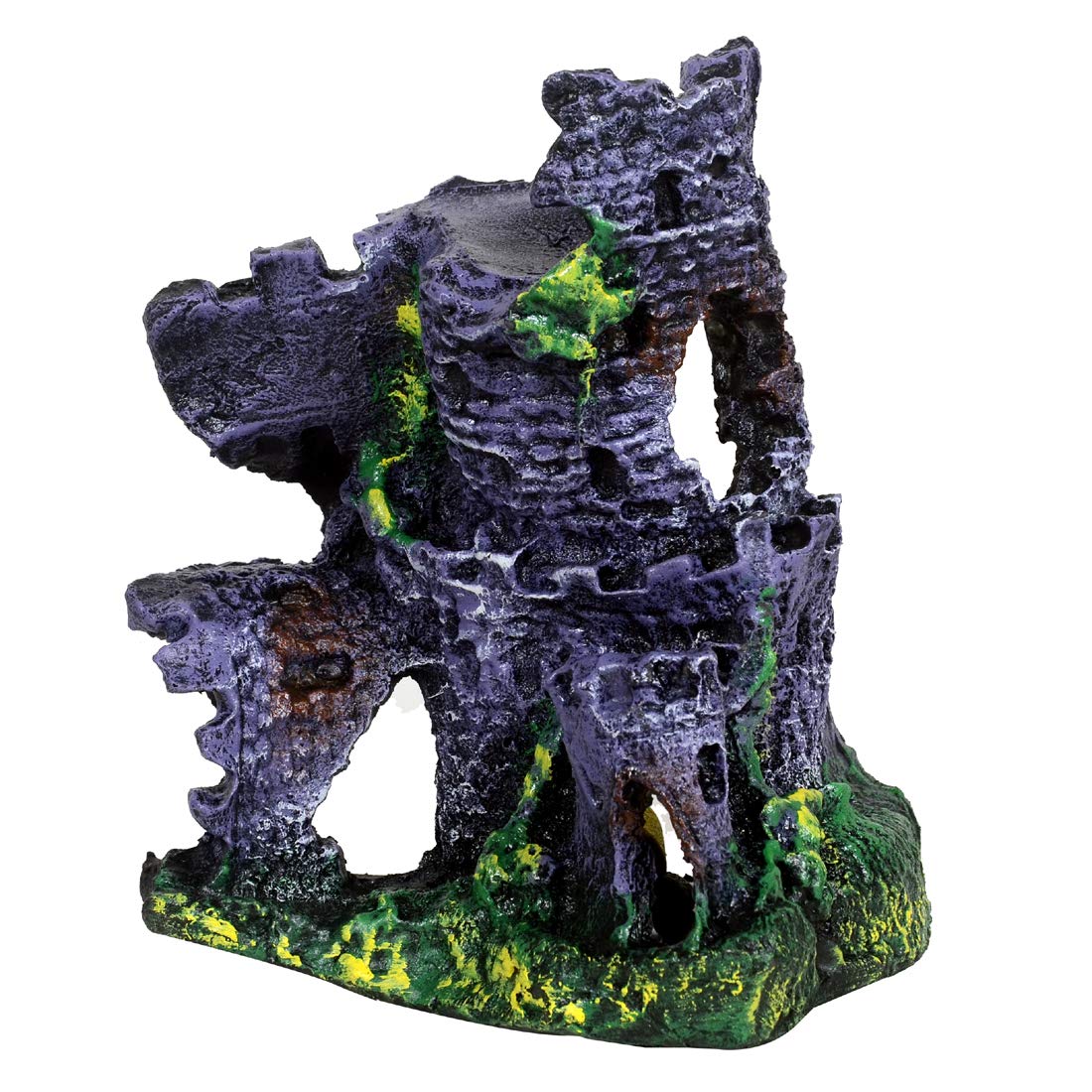 AQUAPETZWORLD Haunted Tower Old Fort Aquarium Decoration Ornaments Air Stone Bubbler - Safe for Freshwater and Saltwater Tanks (16 x 11 x 18 cm) (B08K45H7VB) Amazon Price History, Amazon Price Tracker