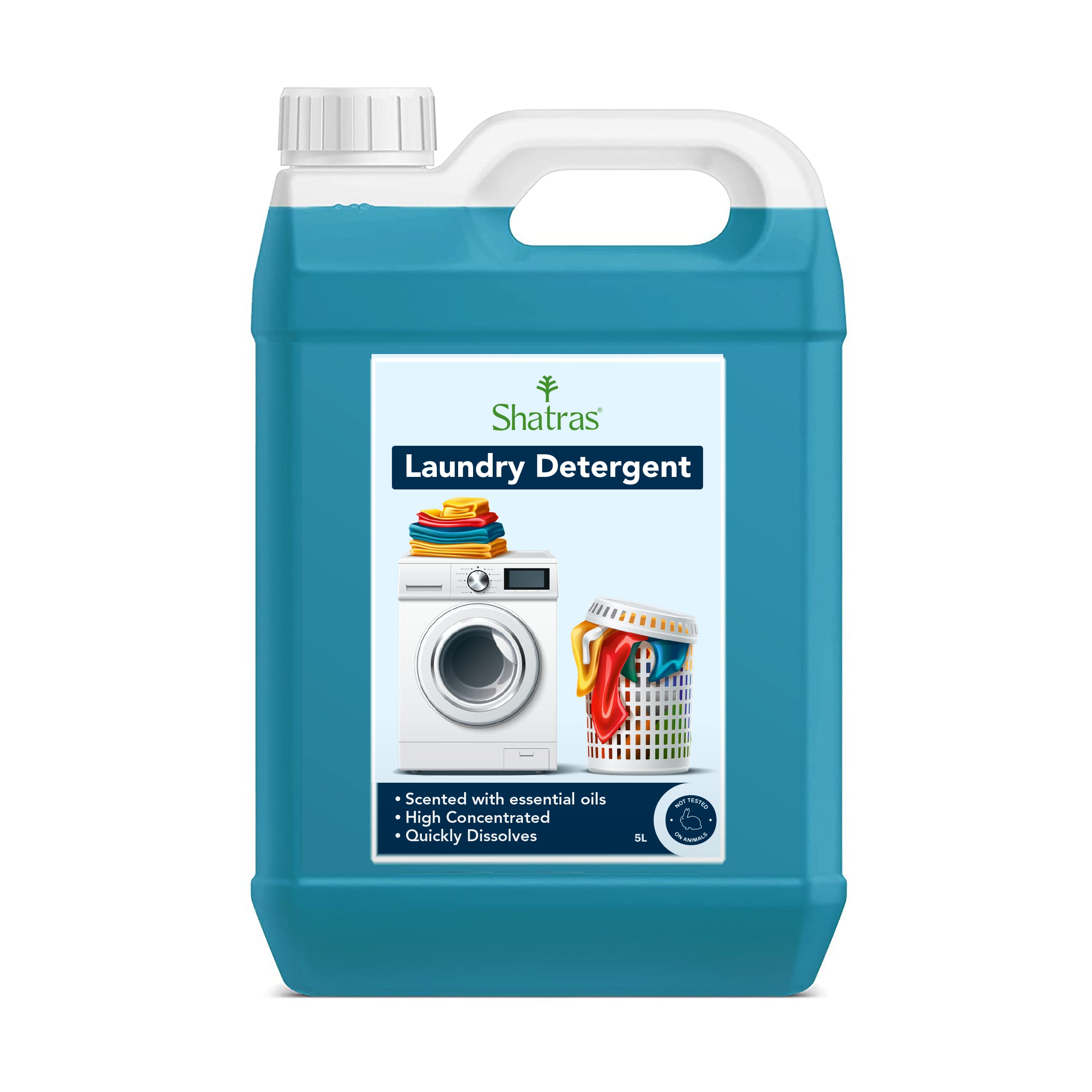 Shatras Liquid Detergent 5 Liter | Laundry Liquid For Fabric Care | Suitable For Top-Load And Front Load Machine And Hand Wash | Concentrated Laundry Detergent (5 liters) (B09ZSZXCMH) Amazon Price History, Amazon Price Tracker