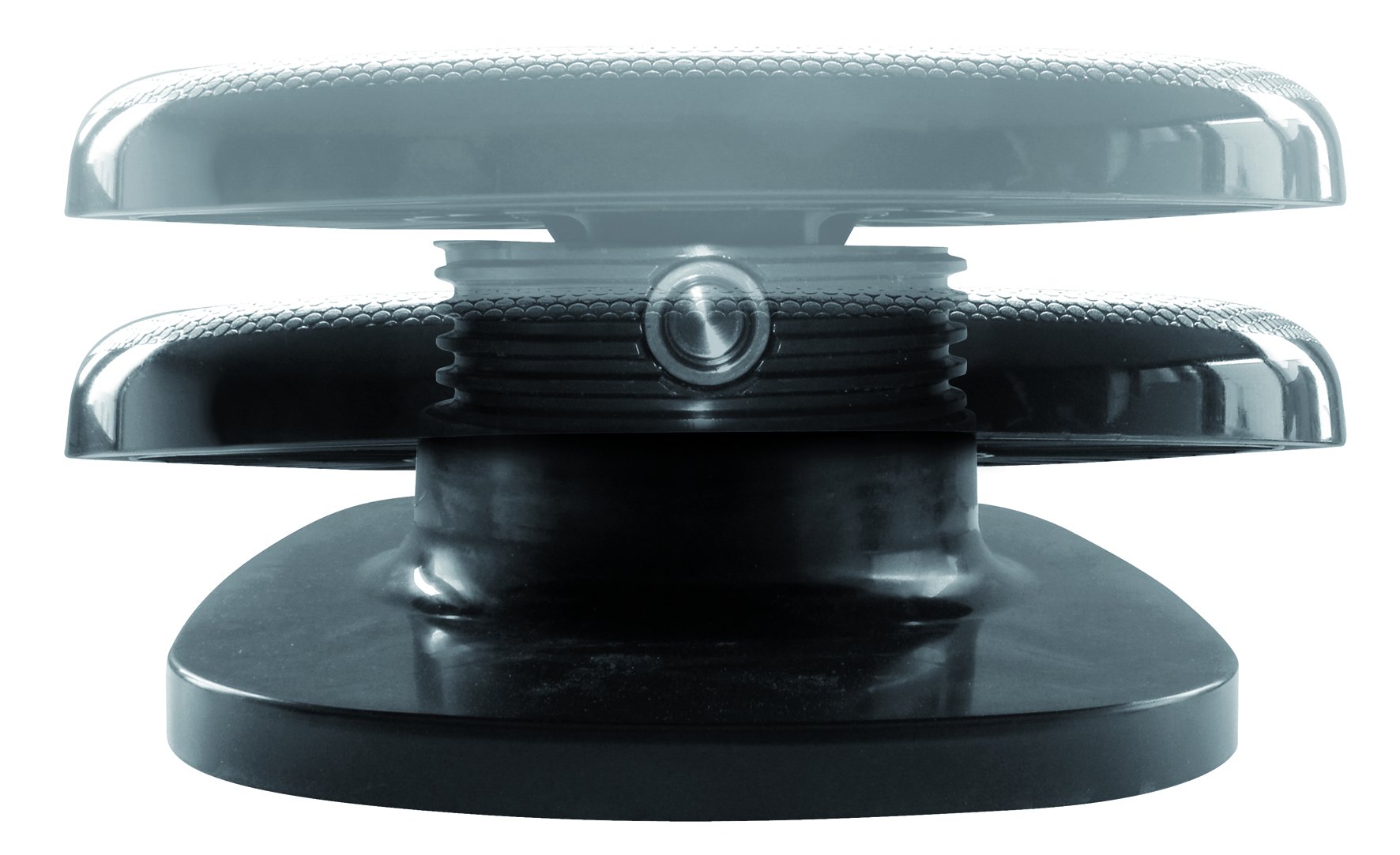 Unilux Chocolate Repose-pieds Ergonomique Fonctionnel Réglable en Hauteur et Inclinaison 42 x 32 x 10 cm Noir
