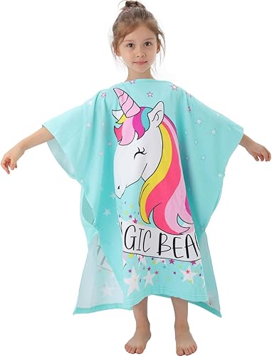 Vista 36 de NovForth Toalla de playa para niños y niñas, toalla de baño con capucha, toalla de piscina para niños pequeños con capucha Dinosaurio