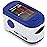 Zacurate 500BL Fingertip Pulse Oximeter Blood Oxygen Saturation Monitor with Batteries Included (Navy Blue)