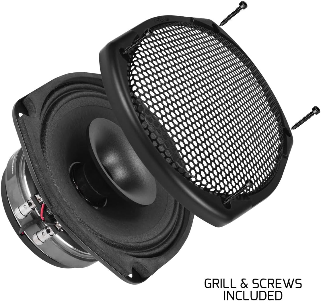 PRV AUDIO 6x9 Coaxial Car Audio Speaker 69CX380-4 Loudspeaker with Built-in Tweeter Driver and Grill Included 380 Watts 4 Ohm (Single)