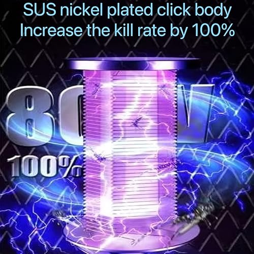 Miniatura 4 de Exterminador de insectos, trampa para insectos voladores, matamosquitos en interiores, con rayos UV, exterminador eléctrico de mosquitos para