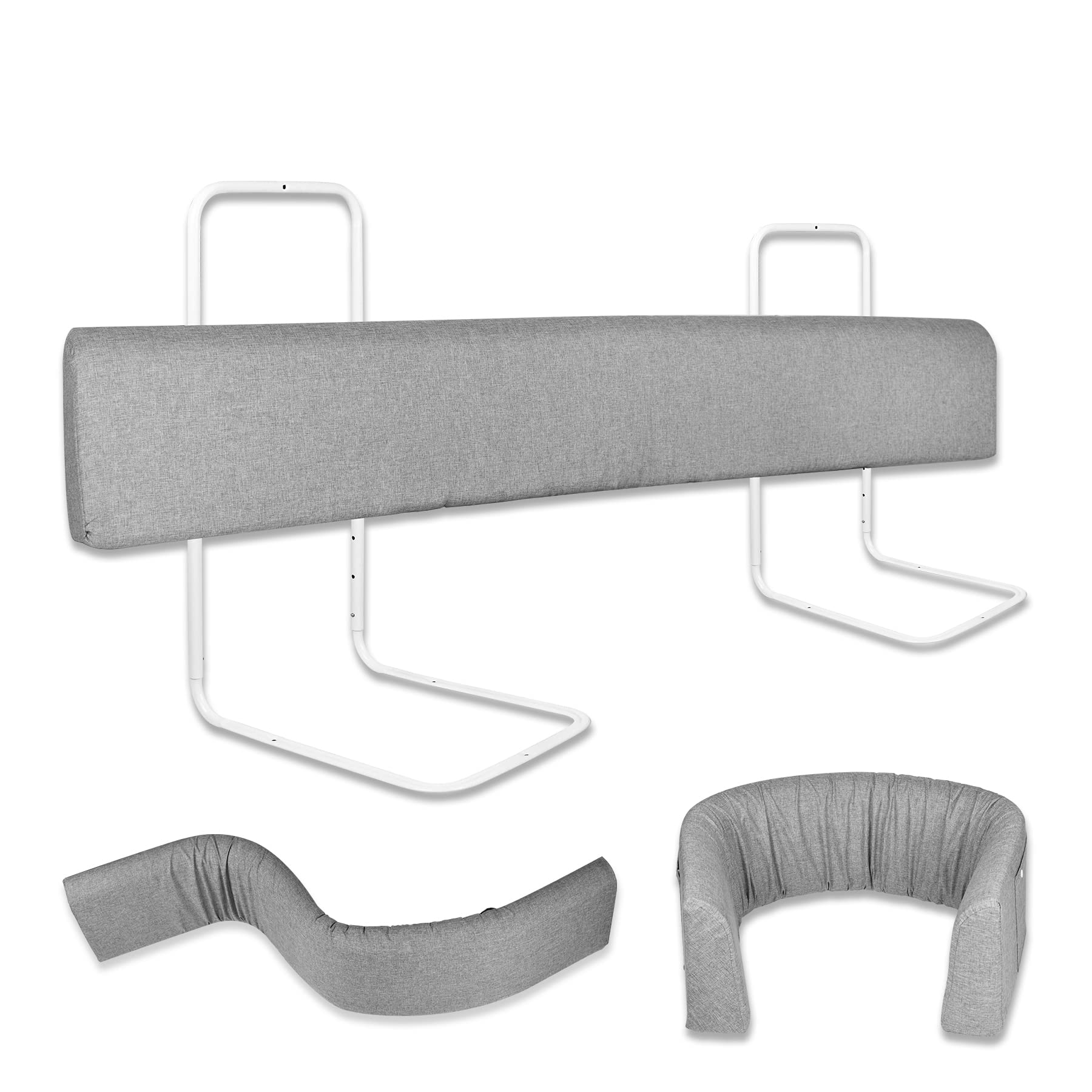 Sponda Letto Morbida Froadp Per Bambini: Regolabile In Altezza E Anticaduta, Lunghezza 200 Cm - 5