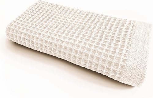 K-25 K25 Los Angeles - Toalla tipo gofre, 100% algodón, extra grande, de secado rápido, suave, ultra absorbente, ligera, toalla de baño K25 Los