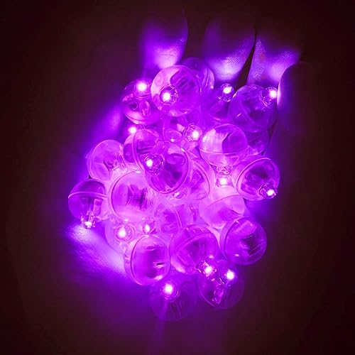 Miniatura 2 de JJGoo - 100 luces LED redondas para globo, impermeables, pequeñas luces con largo tiempo de espera para decoración de globos, linterna, huevos de