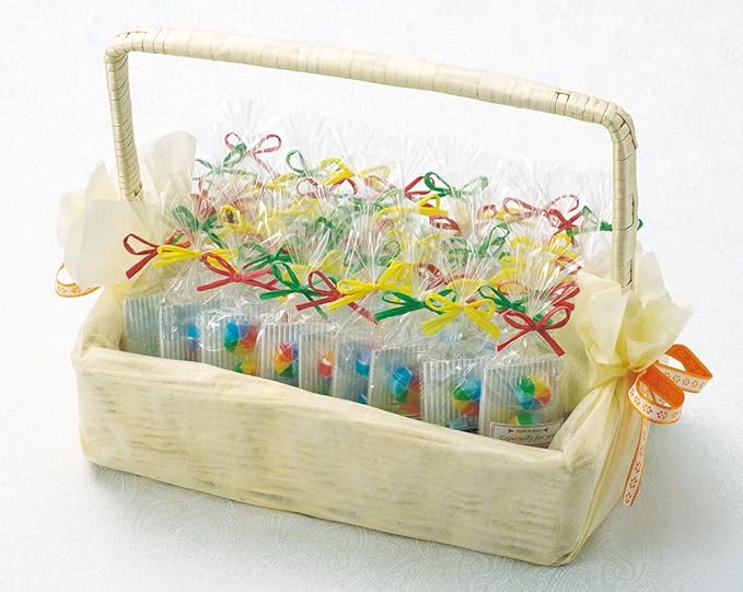 Amazon バスケットムーラン 50個セット バスケット付 キャンディ 飴 セット かご付き 手持ち 結婚式 披露宴 パーティー 2次会 お洒落 ベルシンプル 食品 飲料 お酒 通販