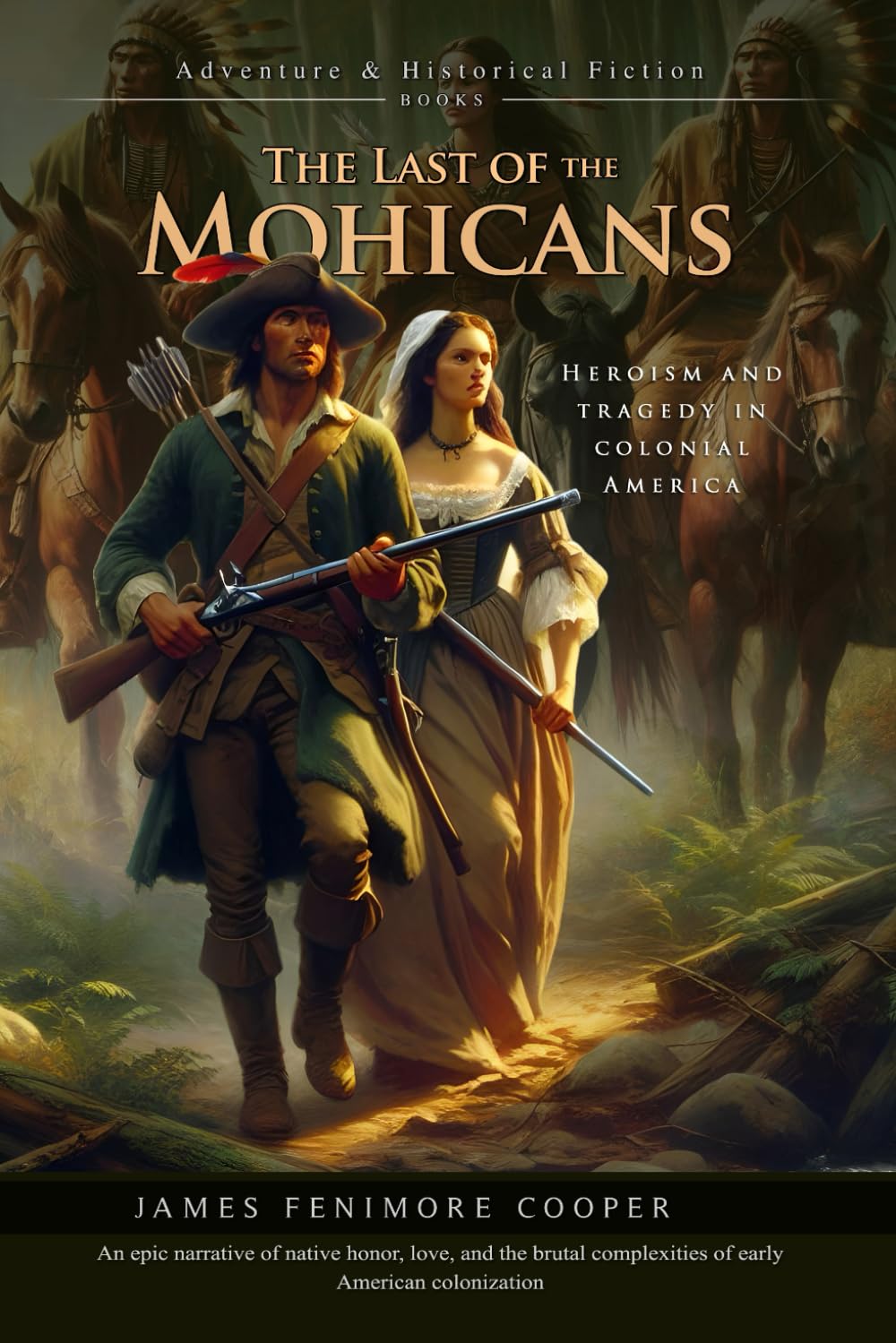 The Last of the Mohicans: A Historical Adventure of Love and War in Colonial America: Illustrated Edition with Author Biography