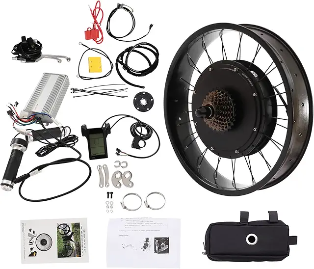 EUAIIPull 20 Inch 1500W E-Bike Conversion Kit - Rear Wheel Motor Retrofit Set