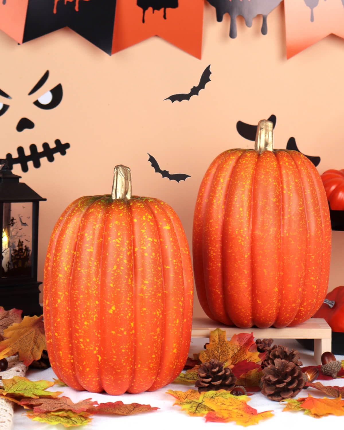 Amazon.com: vensovo 8 Inch Large Orange Pumpkins for Decorating