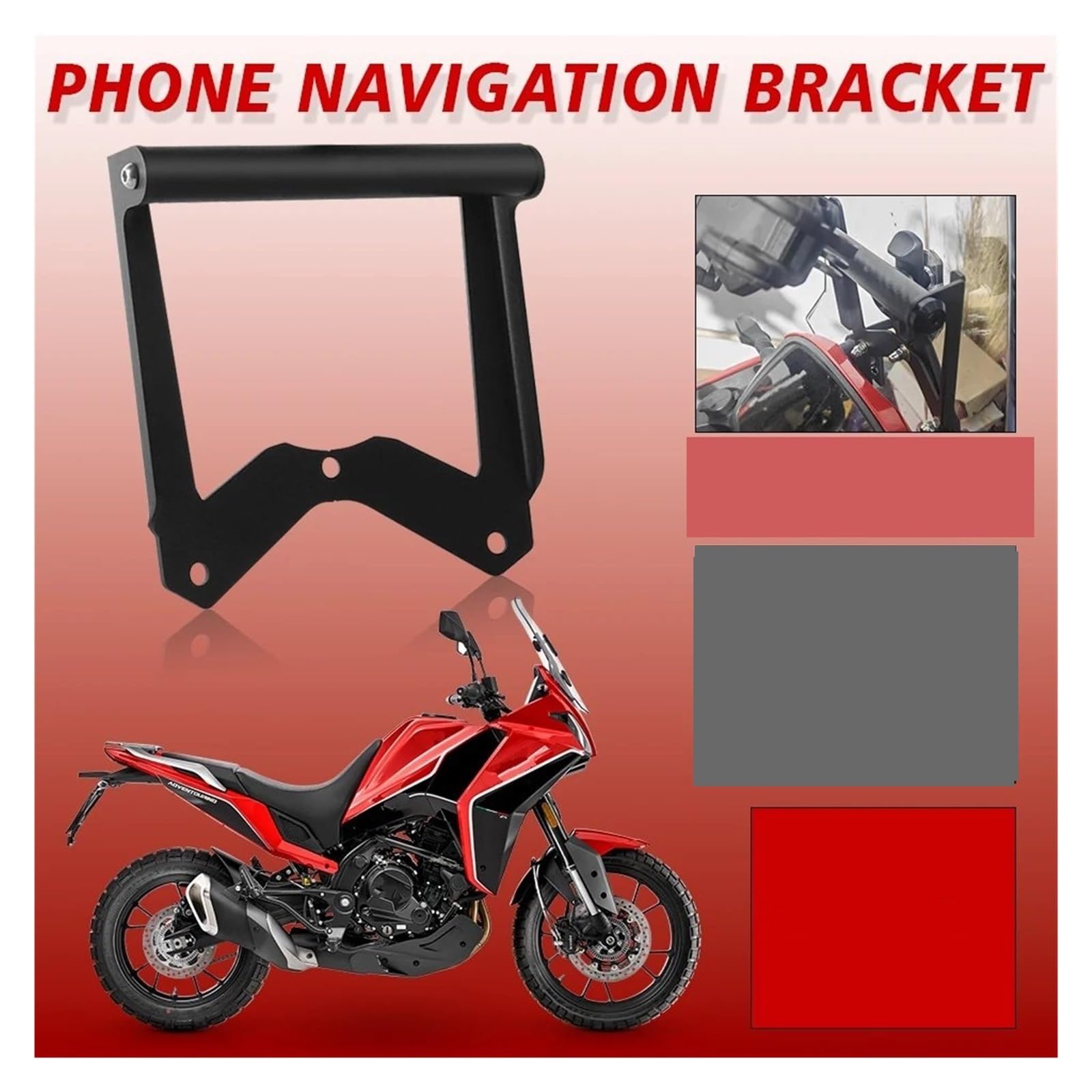 Staffa Supporto Navigazione Per Moto: Per Morini X-Cape 650 (2022-2024), Fissaggio Per Telefono E GPS Sopra Il Cruscotto