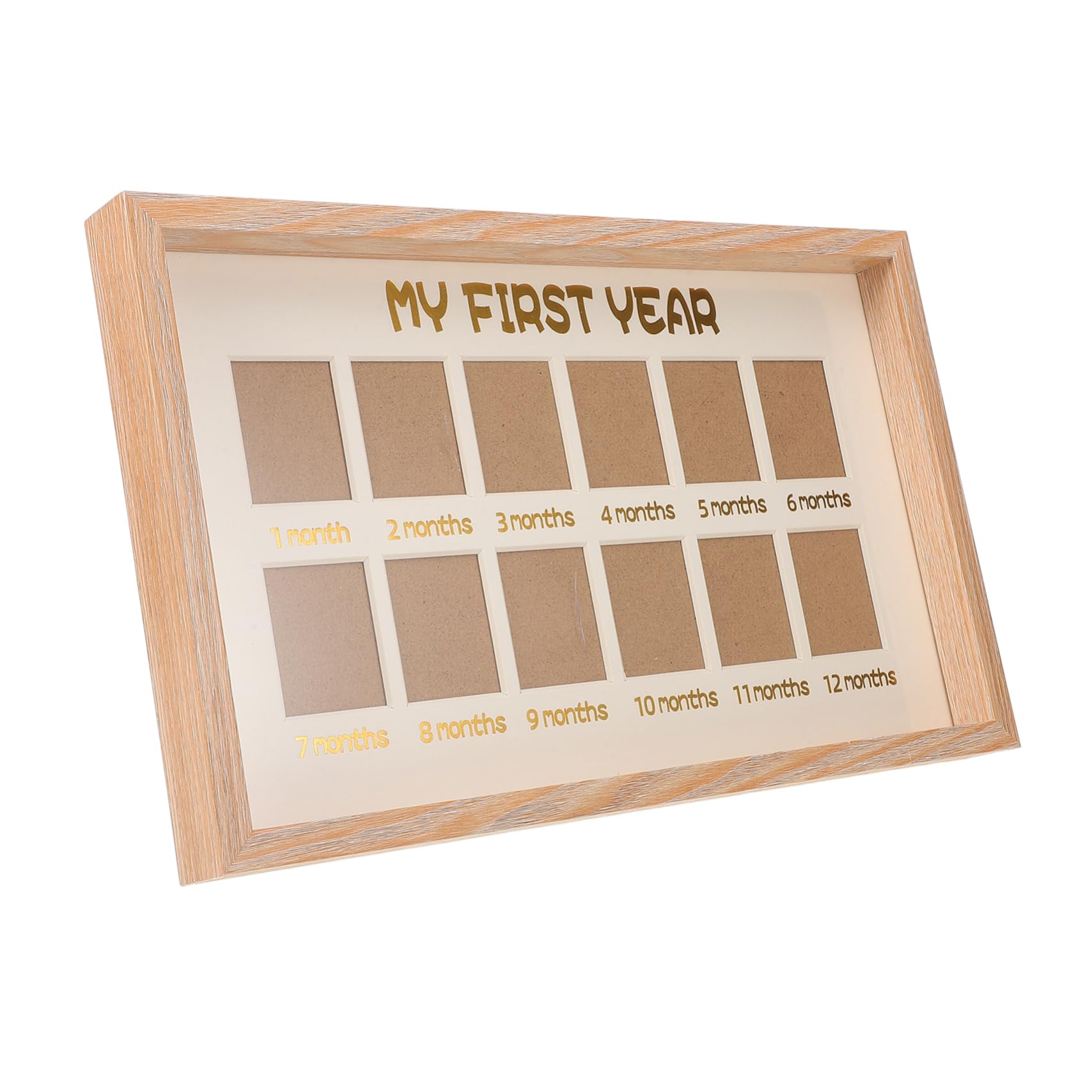 BESPORTBLE First Birthday Present Photo Frame 12 Month Milestone Frame Boys Milestone