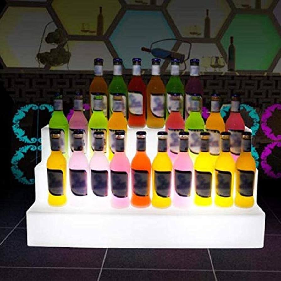 Amazon｜ボトルディスプレイスタンドバー酒ワインボトル