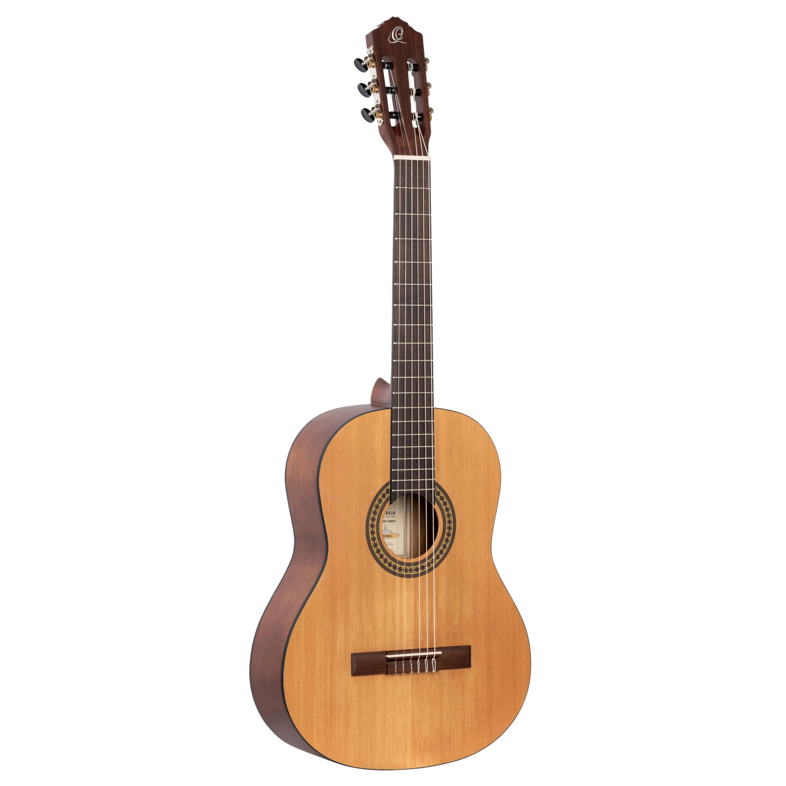 Guitare Acoustique Gaucher Vangoa 4/4 - Pan Coupé, Kit Débutant - Noir