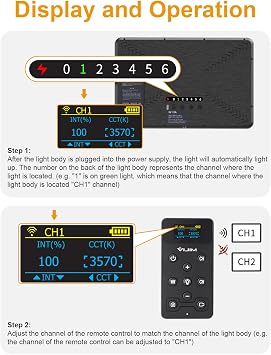 ULANZI K20 Key Light LED Video Light with Remote Control, Professional Studio LED Panel with 600 Lumens and 10W, 11 Video Light Dimmable 2500K-9000K, for YouTube/Live Streaming