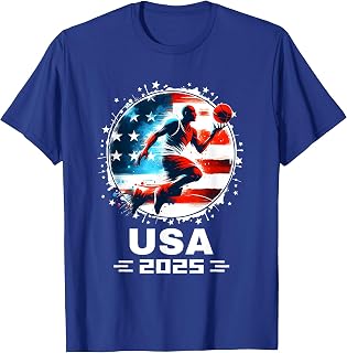 USA Team 2025 United States American Flag Basketball USA T-Shirt